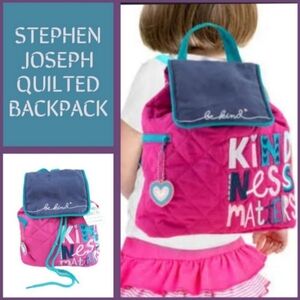 NWT Stephen Joseph Quilted Backpack | Kindness Matters